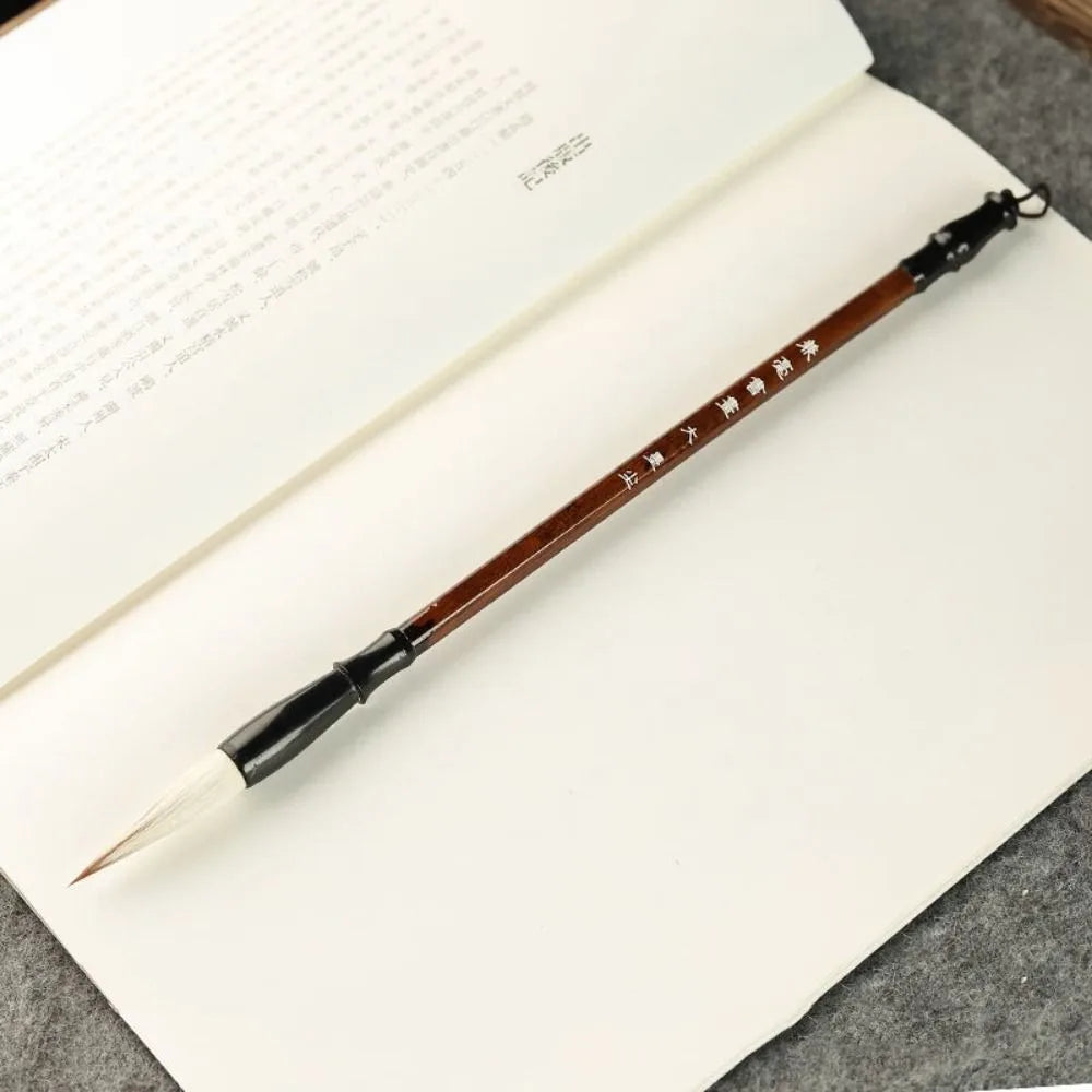 Traditional Chinese Calligraphy Brush Oil Painting Oil Watercolor Scriptures Writing Brush Wood Wolf Hair Art Paint Brush