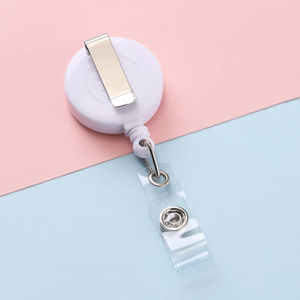 Retractable Steel Cord Pull Reel Keychains Spring Buckle Clasp Wire Rope Key Ring Recoil ID Card Holder Key Chain Multiple Tools