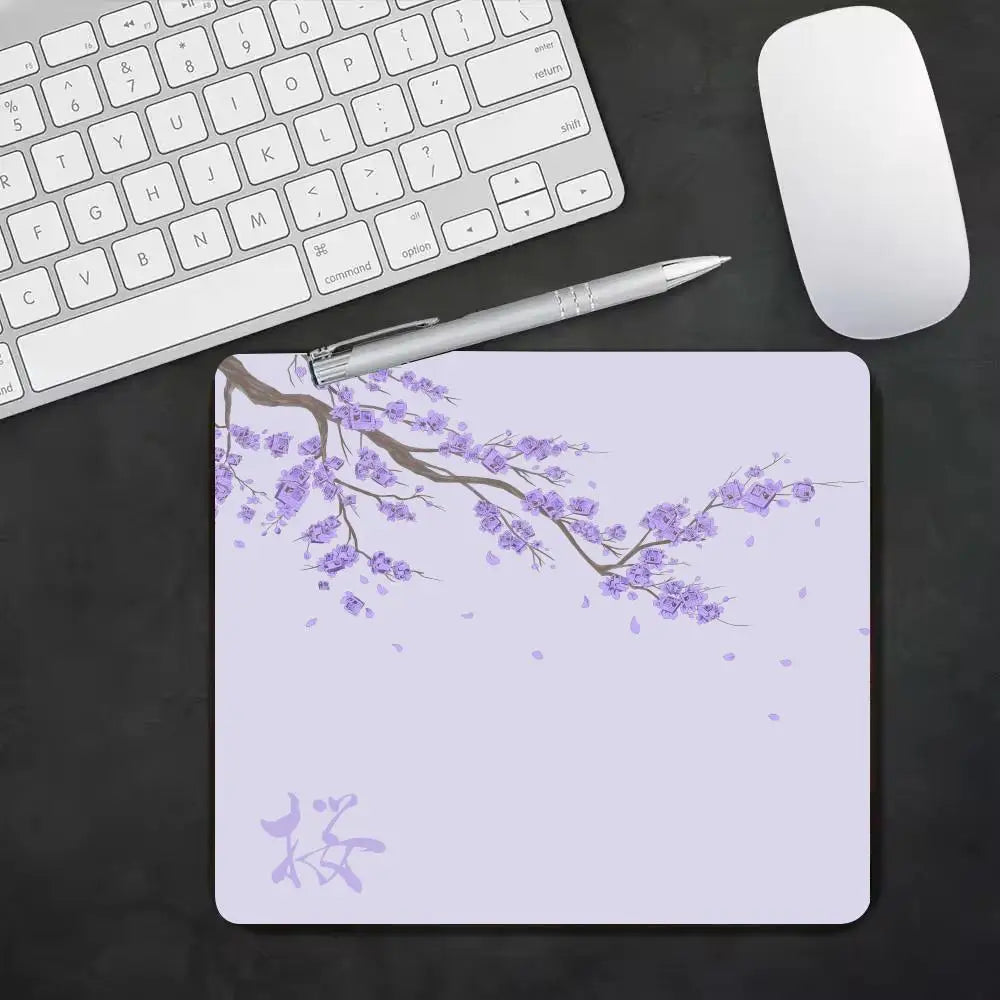 Japan Cherry Blossom 22X18 40X45 Game Small Mousepad Computer Sakura Desk Mat Table Keyboard Pad Laptop Cushion Non-slip Deskpad