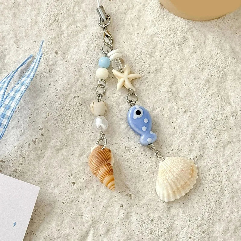 Cute Clouds Star Colourful Mobile Phone Strap Short Wrist Strap Charm Keychain Camera Chain Lanyard Universal Phone Case Lanyard