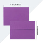 50 pack 4x6 Envelopes,A6 Invitation Envelopes 6.5 x 4.25inch For 4x6 Cards- Peel & Press,Ideal for Invitations,Weddings,Parties