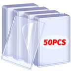 1/25/50Pcs Transparent Korean Kpop Card Sleeve with Protective Film Clear Card Holder Full Cover Idol Photo Game Card Cover 35PT
