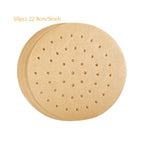 50pcs Air Fryer Parchment  Disposable Steamer Liners Kitchen Cookers Oil-proof Paper Barbecue Fryer Baking Accessories      0151