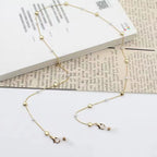 Fashion Pearl Sunglasses Chain Wearing Neck Holding Beaded Lanyard Cord Masks Sunglass Reading Glasses Chain Eyewear Accessories