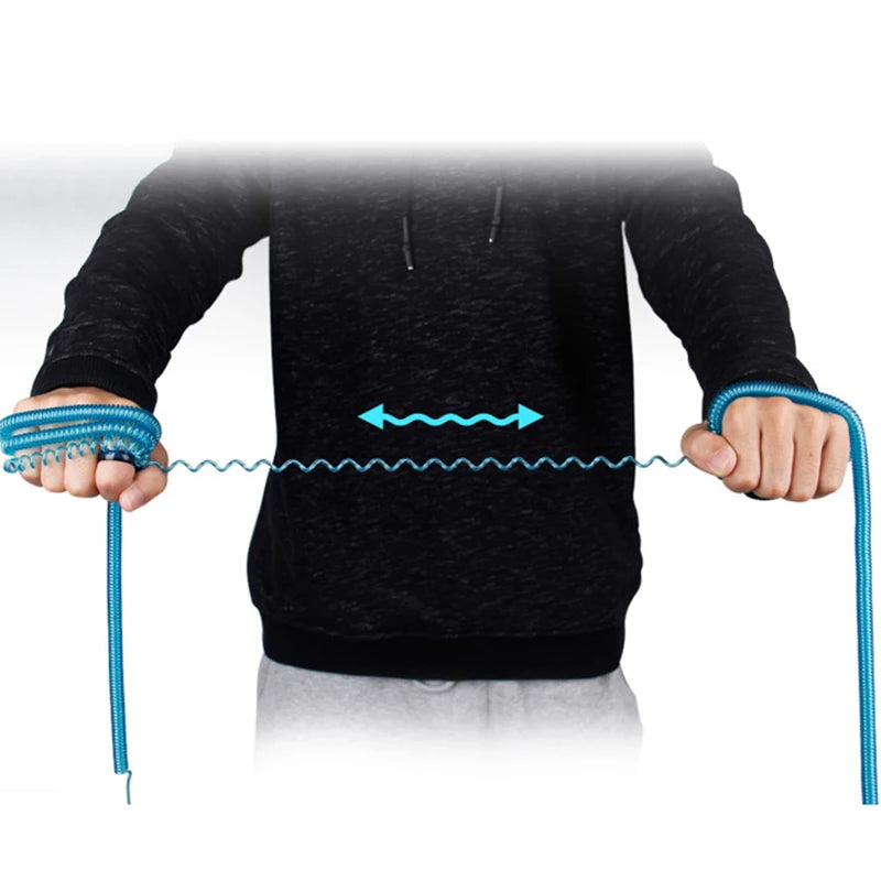 1.2m/2m/3m Max Stretch Plastic Spring Elastic Rope Fishing Lanyards With Carabiner Boating Ropes Anti-lost Phone Keychain Lock