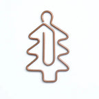20pcs Retro Metal Clips Mini Christmas Tree Paper Clip Bookmark Book Binding Notebook Decor Stationery School Binding Supplies