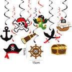 Pirate Party Paper Plate Cup Napkin Party Tableware Pirate Party Decor Pirate Ship Bone Dinnerware Supplies for Adult Kids Decor
