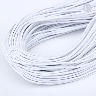 2mm Colorful High-Quality Round Elastic Band Round Elastic Rope Rubber Band Elastic Line DIY Sewing Accessories 5meters