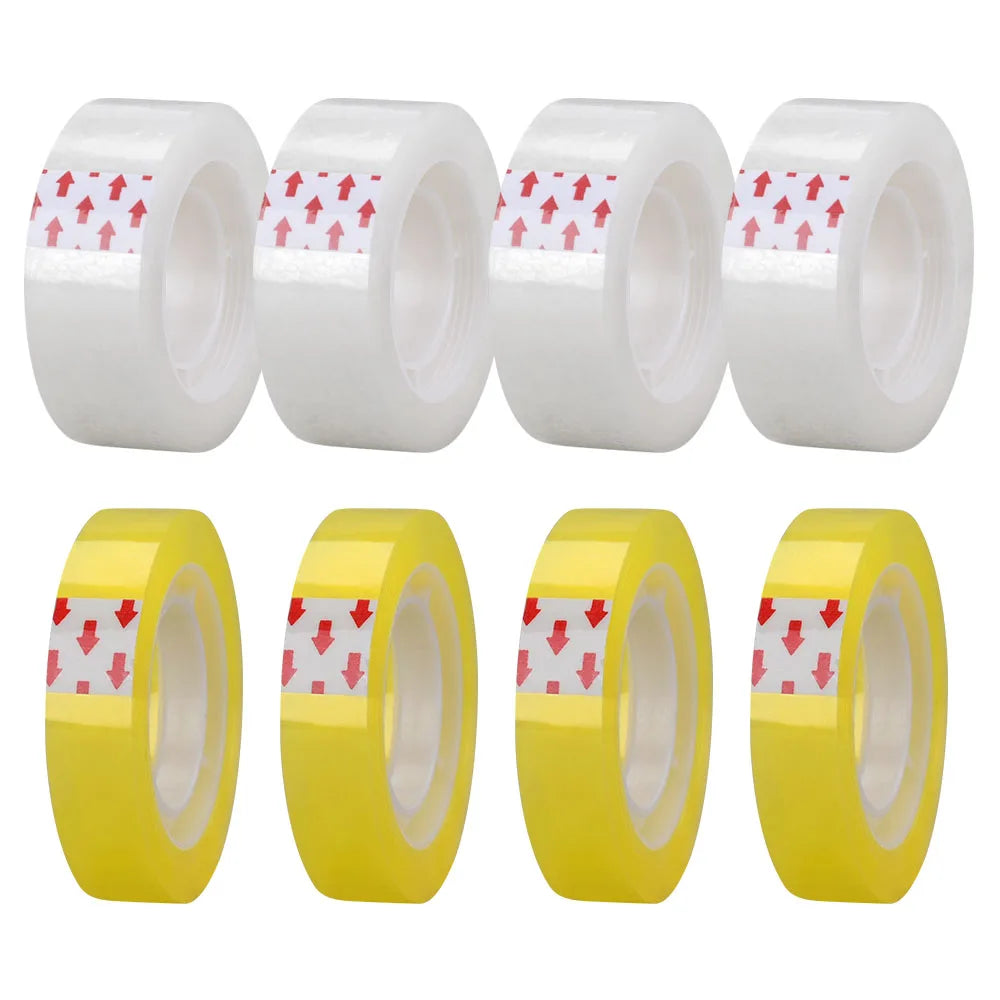 OPP Clear Transparent Tape, Stationery Tape Refills Rolls for Dispenser,  Gift Wrapping Tape for Office, School and Home