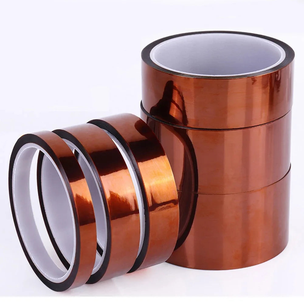 5-40mm Kapton Tape Polyimide Adhesive Insulating Adhesive Tape Каптоновый Скотч Heat Tape for Board Protection