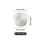100pcs Disposable Paper Medicine Cups 0.75/1/2.5oz Mini Paper Cup for Medication Pills Distribution Food Tasting Cups Sauce Cups