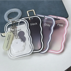 Creative Kpop Photocard Holder Transparent Keychain Photo Sleeve Bus Student Card Case Protector