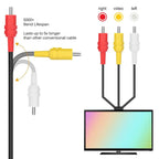 1.8m AV Cable Composite Video Cord 6 Feet Line Compatible with Nintendo 64/N64/GameCube/SNES TV Game Console Accessories