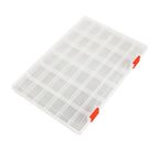 15/24/36/48 Grids Clear Box Thickened Transparent Plastic Jewelry Elastic Band Storage Box Display Organizer Tool Storage Case