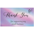 10-50pcs Thank You Cards For Small Business Colorful Laser Paper Thank You For Your Order "Beyond Grateful" Cards