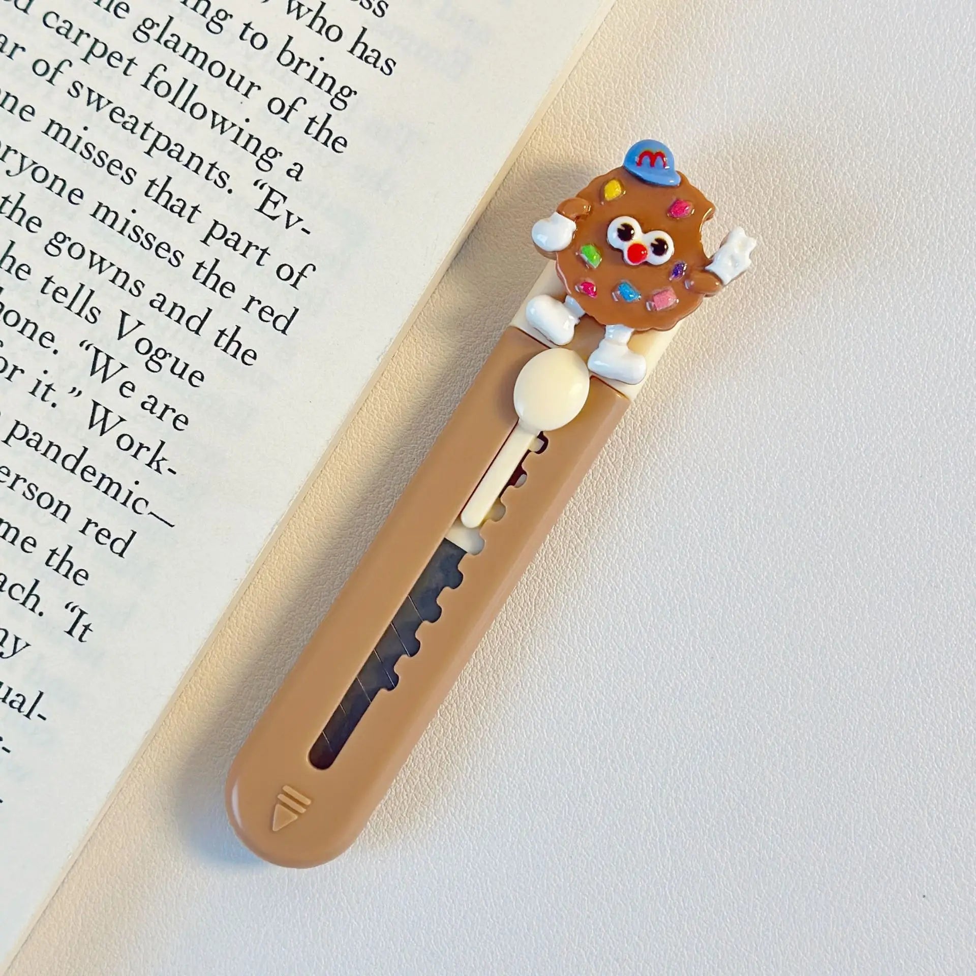 1 Pcs Cute Cartoon Alloy Mini Portalble Utility Knife Cutter Letter Envelope Opener Mail Knife School Office Supplies