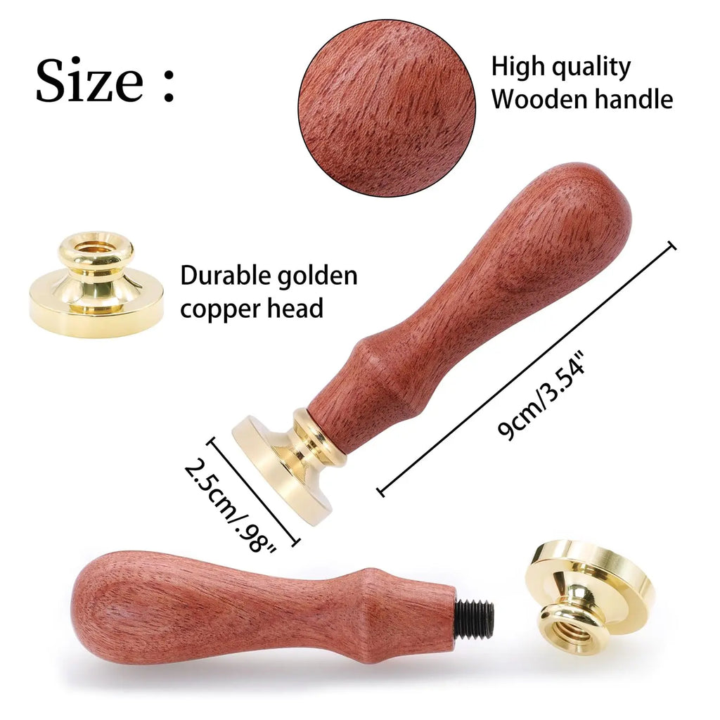 Custom Wax Seal Stamp and Wooden Handle set, For Wedding Invitation, Multiple Designs, Personalized Logo Wax Stamp, Initial Wax