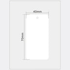 1000pcs Waterproof Hang Tags Transparent Frosted PVC Cards Clothing Hang Tags Price Tag Wear-resistant Durable Thickness 0.27mm
