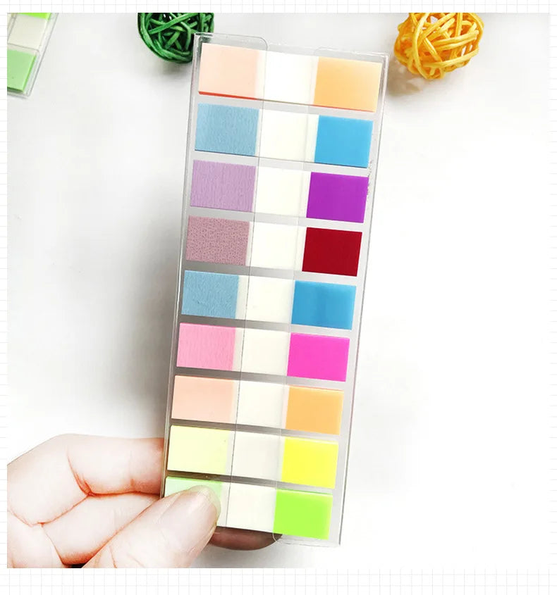 200 Sheets Transparent Sticky Notes Page Markers Book Tabs Index Sticky Notes Bookmarks Memo Pad Notepad Stickers Stationery