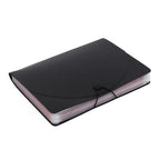 A4 Multi‑Layer Flip Organ Bag Three‑Sided Sealed Plastic File Folder with Hanging Rope Dust‑Proof Office Document Storage Bag