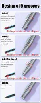 Eyebrow Pencil Sharpener 2 in 1 Duckbill-Shape Eyebrow Sharpener Auxiliary Tool Peel Off Brow Pencil for Sharpening Brow Pen Tip