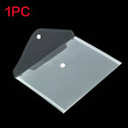 A5 Folder Bag Transparent Plastic Water Resistant File Holder File Paper Office Supplies Documents Protectors