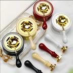 DIY Sealing Wax Spoon Bead Melting Heater Lacquer Furnace Solid Wood Stove Seal Supplies For Stamp Wax Stamp Craft Wedding Gifts