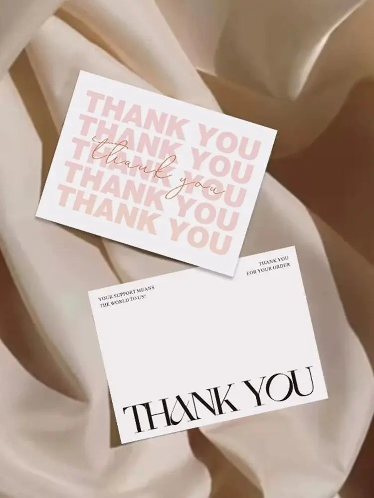 Custom Thank You Card Personalized Business Logo Design Print Wedding Invitation Photo Postcard Happy Birthday Gift Decoration