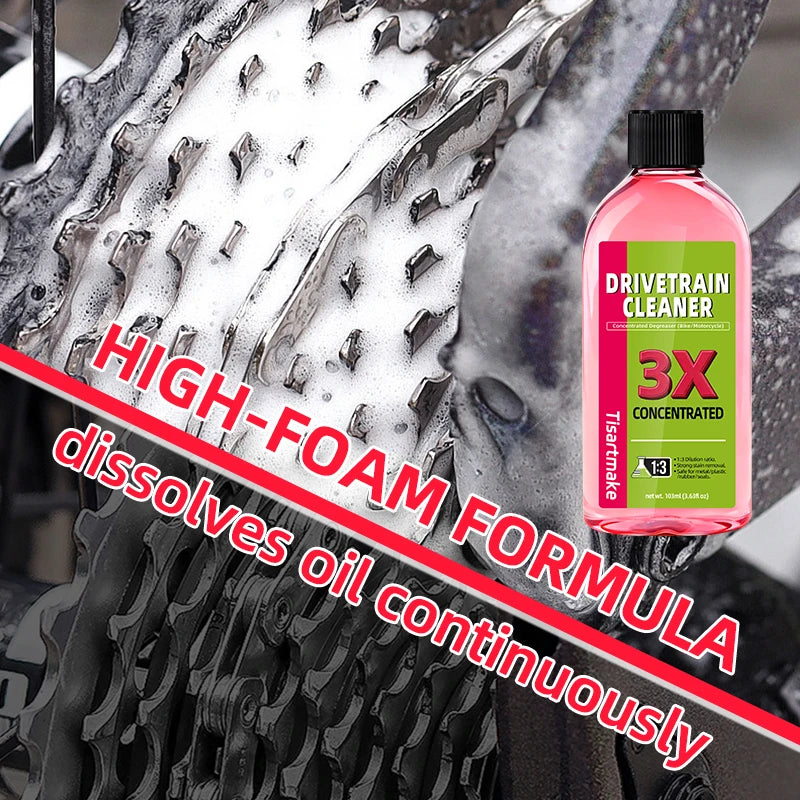 100ml Bike Drivetrain Cleaner Bicycle Chain Cleaning Maintenance Liquid Degreaser Spray Bike Chain Cleaner Bicycle Degreaser
