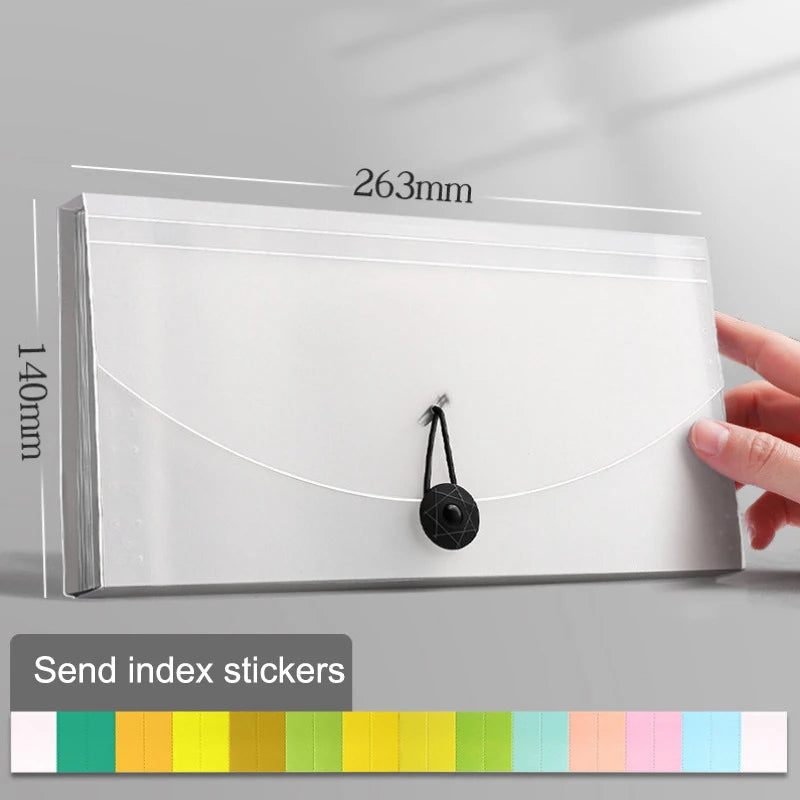 13 Pockets Expanding Folder Accordion Document Organizer Check Receipts Bill Card Ticket Holder Expandable PP Wallet Case[S13]