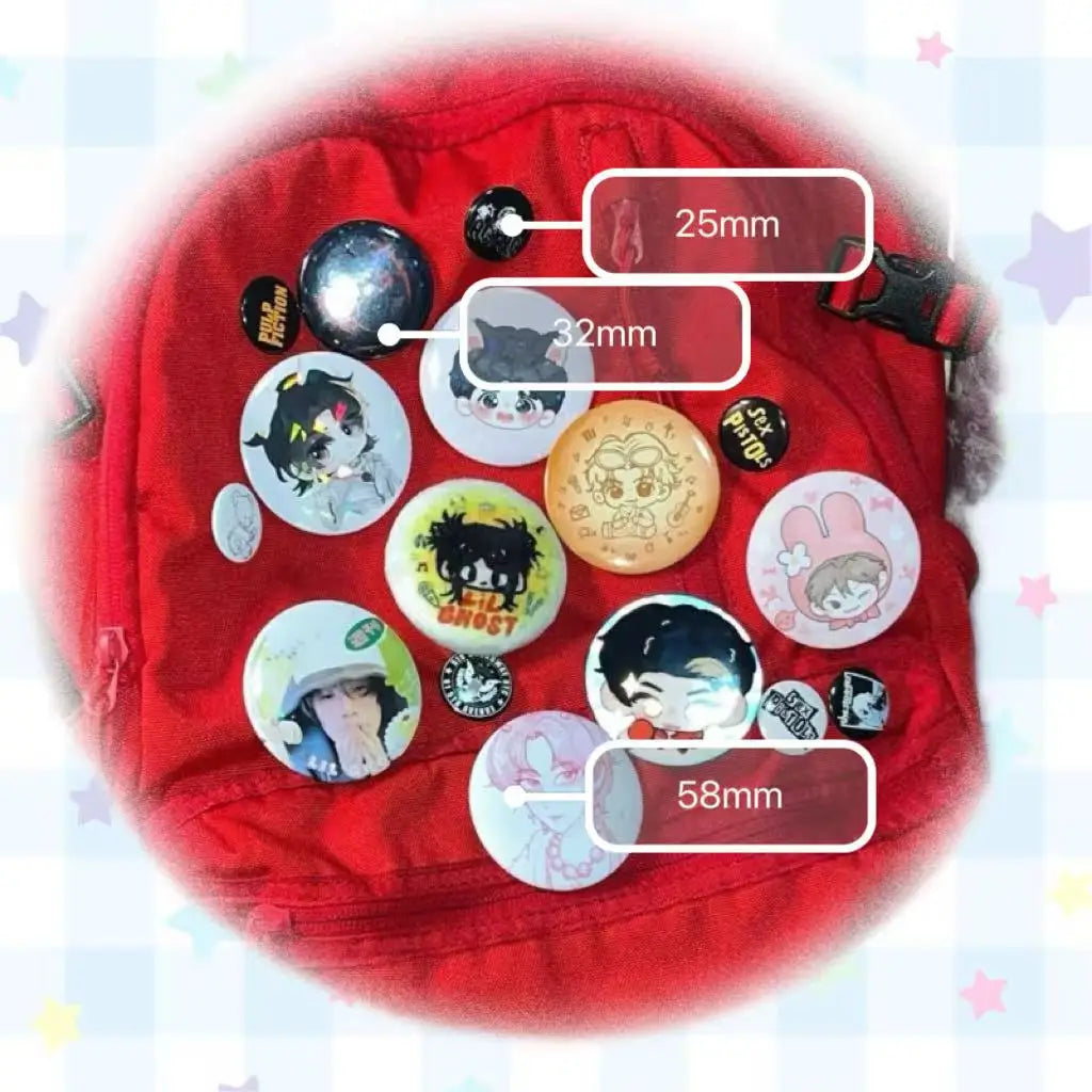 Custom Button Pins Multiple Sizes Custom Button Badges Personalized Photo Logo Tinplate Round Brooch  DIY Accessory Gift