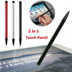 1/3PACK Universal Stylus Pencil Portable 2 in 1 Universal Touch Screen Pen Capacitive Resistive Stylus for Phones Tablets Laptop