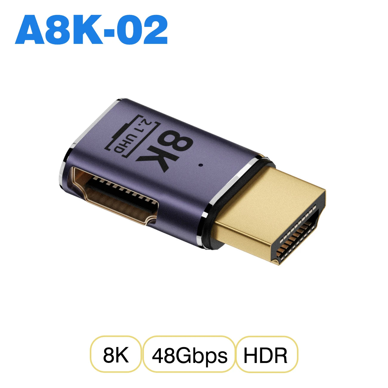 NNBILI HDMI2.1 48Gbps 8K@60Hz 4K@120Hz Ultra High-Speed Adapter Mini/Micro HDMI to HDMI Converter for PS5 X/S PC HDTV Projector