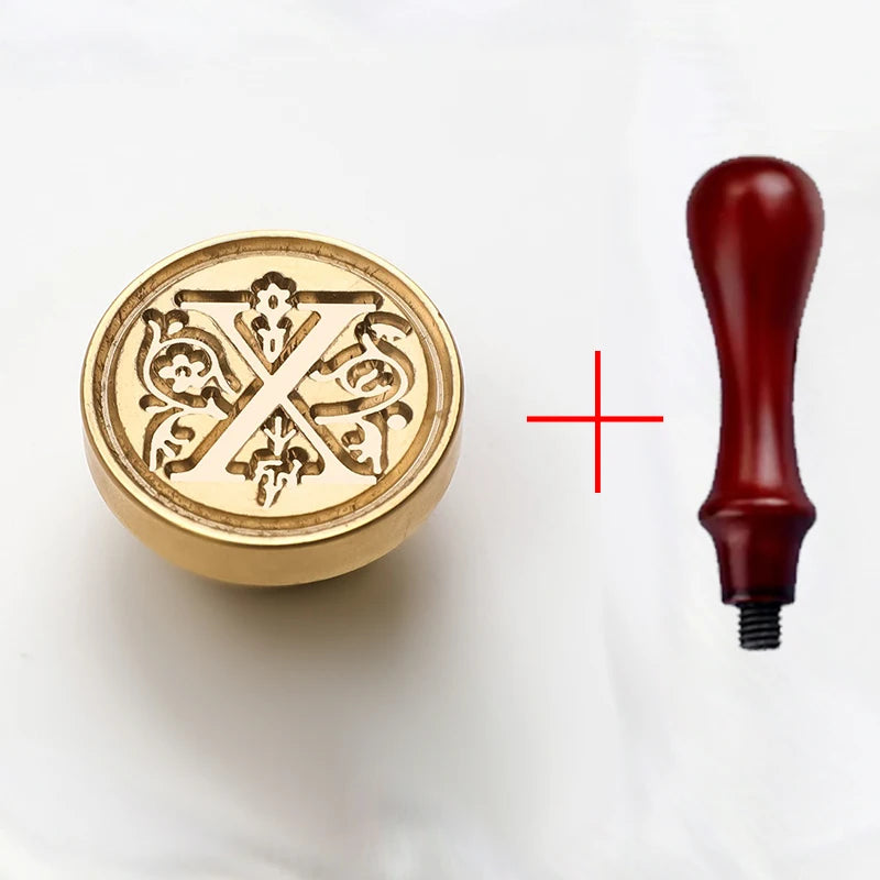 2PCS Clear Sealing Stamp Head Wax Seal Craft Supplies Wax Seal Stamp and Handle Stamp Scrapbooking Supplies Craft HCZ0106