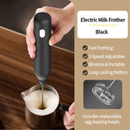 OANKR Rechargeable Milk Frother Handheld Coffee Electric Whisk Drink Foam Mixer Mini Hand Stirrer with 3 Speeds Adjustable Tool