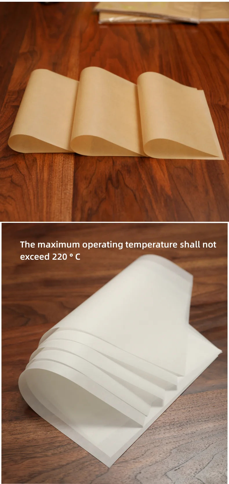 Parchment Paper Baking Paper Square Non-Stick Precut 4” to 12” Grilling Oven Air Fryer Steaming Burger Paper Baking Supplies