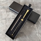 Luxury Metal Ball Point Pen Clip Signature Ballpoint Pens for Business Writing Office Stationery Customized Logo Name Case Gift