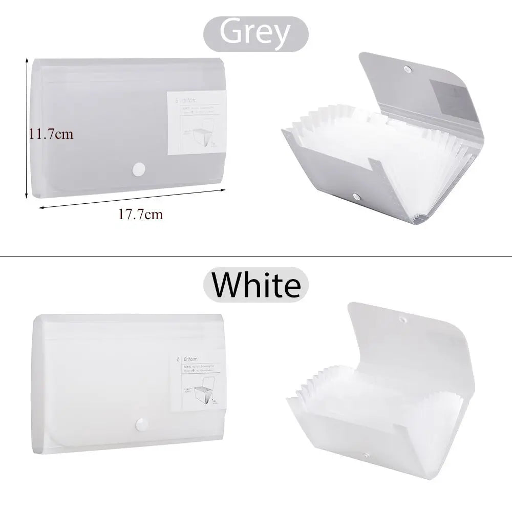 13 Pockets A6 Accordion Storage Pockets Paper Organizer File Classify Filing Box Document Holder Self Standing Briefcase