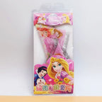 Disney Princess Ruler Set, Animated Merchandise with Cartoon Printed Transparent Acrylic Student Ruler Kit