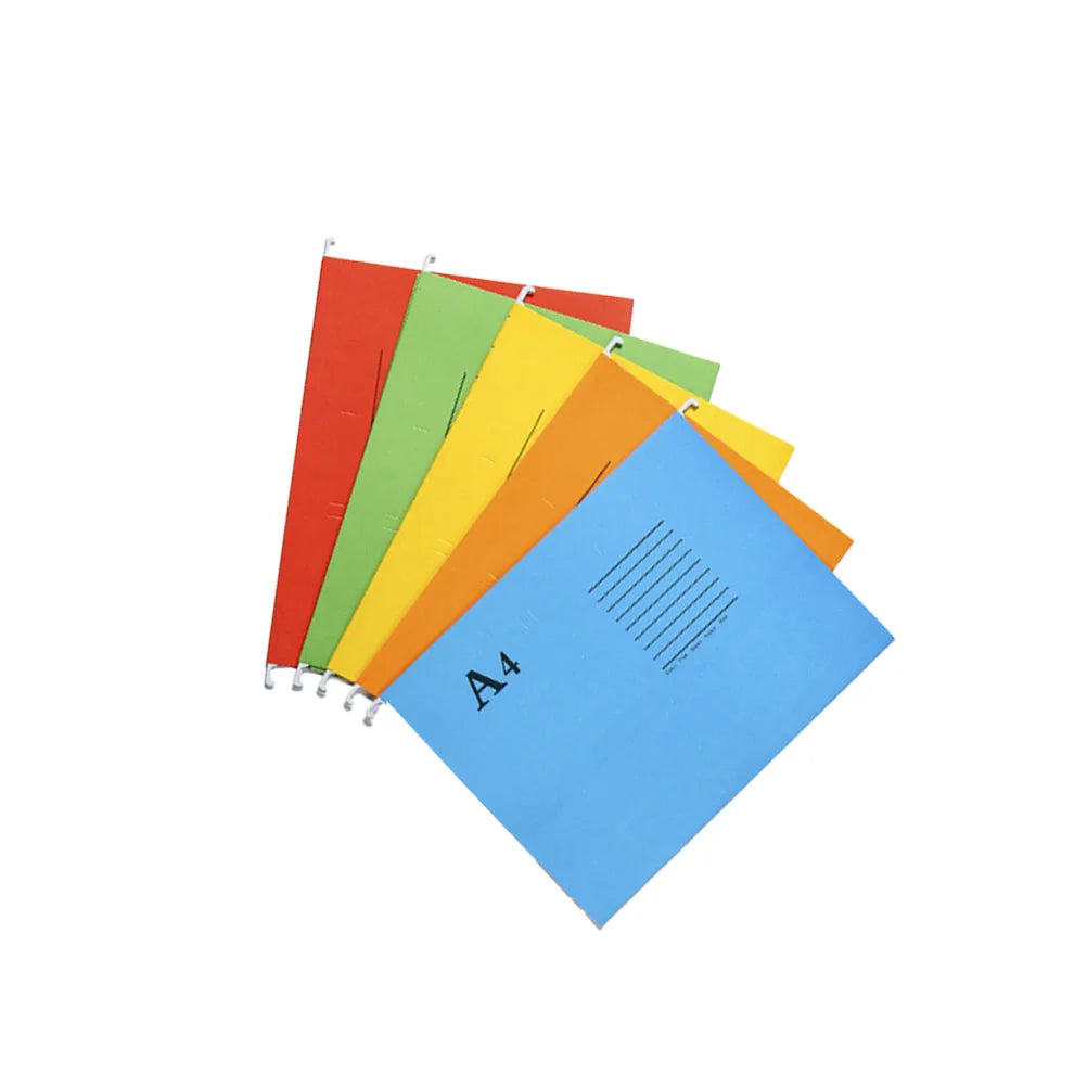 5Pcs A4 Sized Suspension File Folder Hanging File Holder Paper Wear-resistant Frame Documents Organizer Desktop Office folder