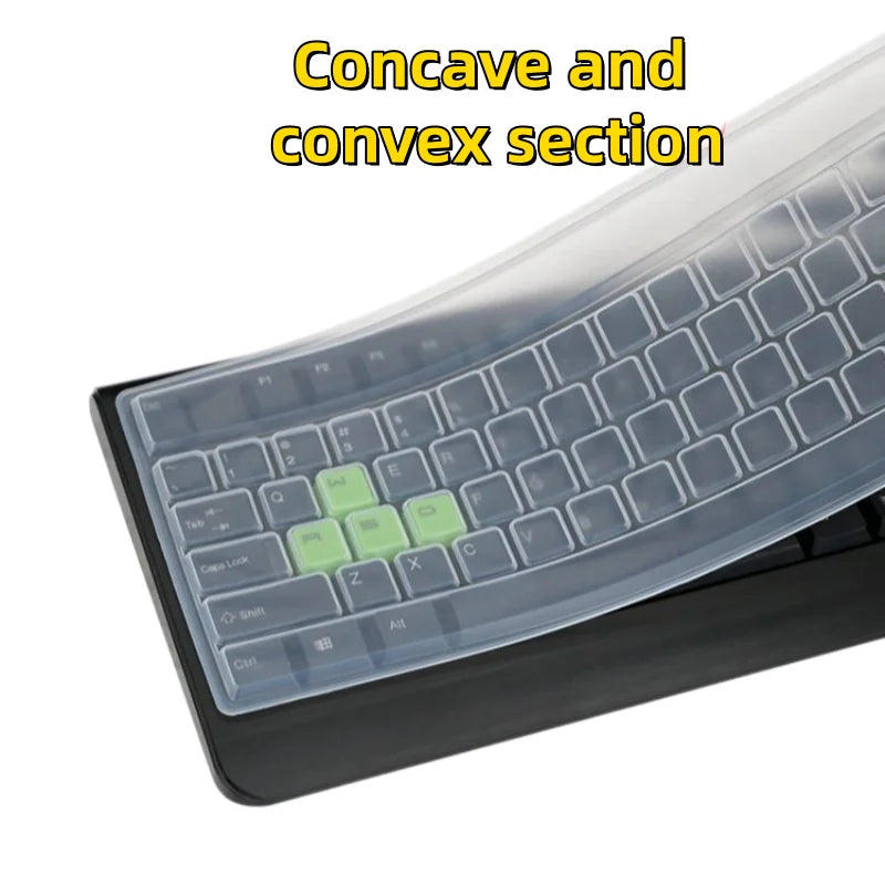 General Computer Desktop Keyboard Protective Film Dust Cover Concave-Convex Transparent Keyboard Film