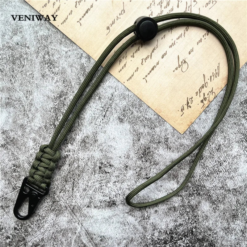 Lanyard Heavy Metal Keyring Adjustable Keychain Handmade Credential Holder Mobile Phone Hanging Neck Strap Anti-lost Key Chain