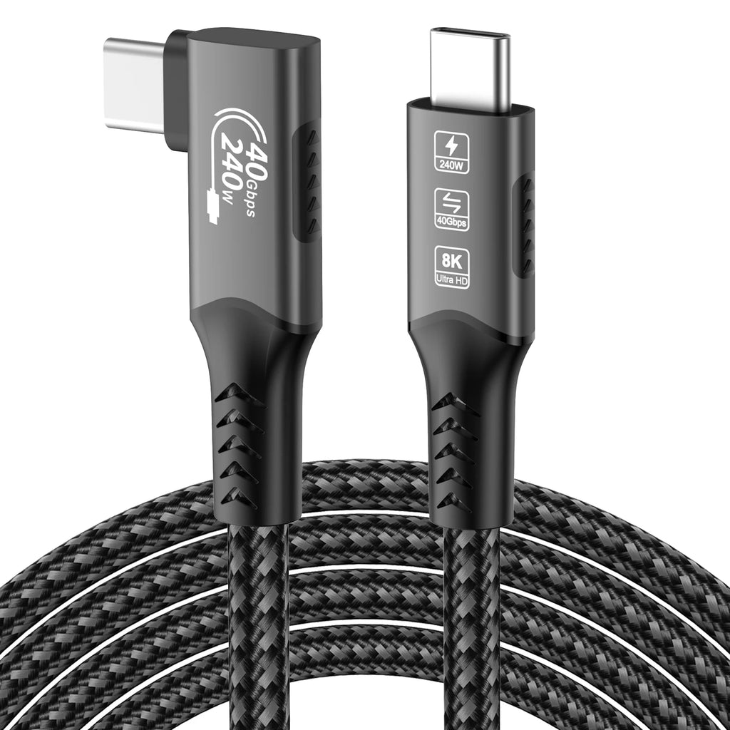 USB4 for Thunderbolt 4 Cable 40Gbps 8K@60Hz 4K@120Hz PD3.1 100W Type-C to USB-C Dual Protocol Compatible for iPhone 17 K36S