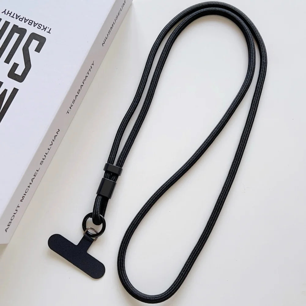 Candy Color Crossbody Colorful Long Strap for Mobile Phone Adjustable Lanyard Necklace Hanging Rope Anti-Lost Accessories