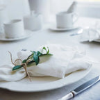 High Quality 100% Linen Napkins Restaurant Wedding Dinner Solid Color Cloth Pure Linen Classical Custom Home Table Napkin