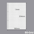 60 Sheets A4 A5 B5 Refill Spiral Binder Inner Page Notebook Loose Leaf Weekly Monthly To Do Line Grid Inside Paper Stationery