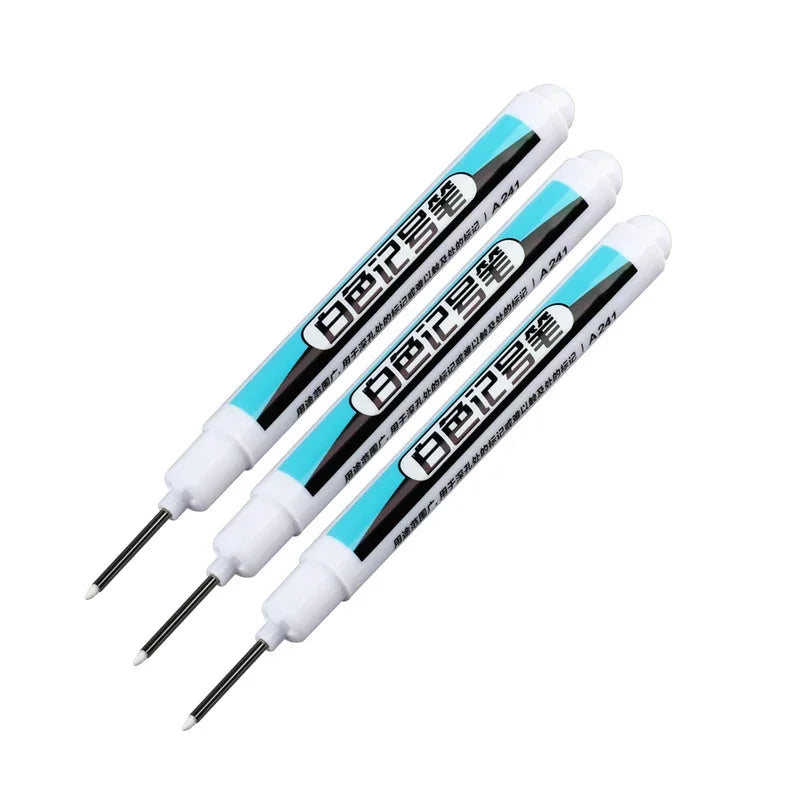 1/3Pcs White Permanent Marker Pens 0.7/1.0/2.5MM Paint Markers For Wood Rock Plastic Leather Glass Stone Metal Art Supplies