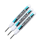 1/3Pcs White Permanent Marker Pens 0.7/1.0/2.5MM Paint Markers For Wood Rock Plastic Leather Glass Stone Metal Art Supplies