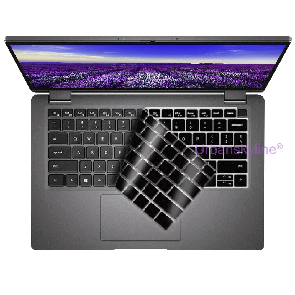 Keyboard Cover for Dell Latitude 14 7440 7450 7400 7404 7410 7414 7420 7424 7430 7480 7490 2 in 1 Silicone Protector Skin Case