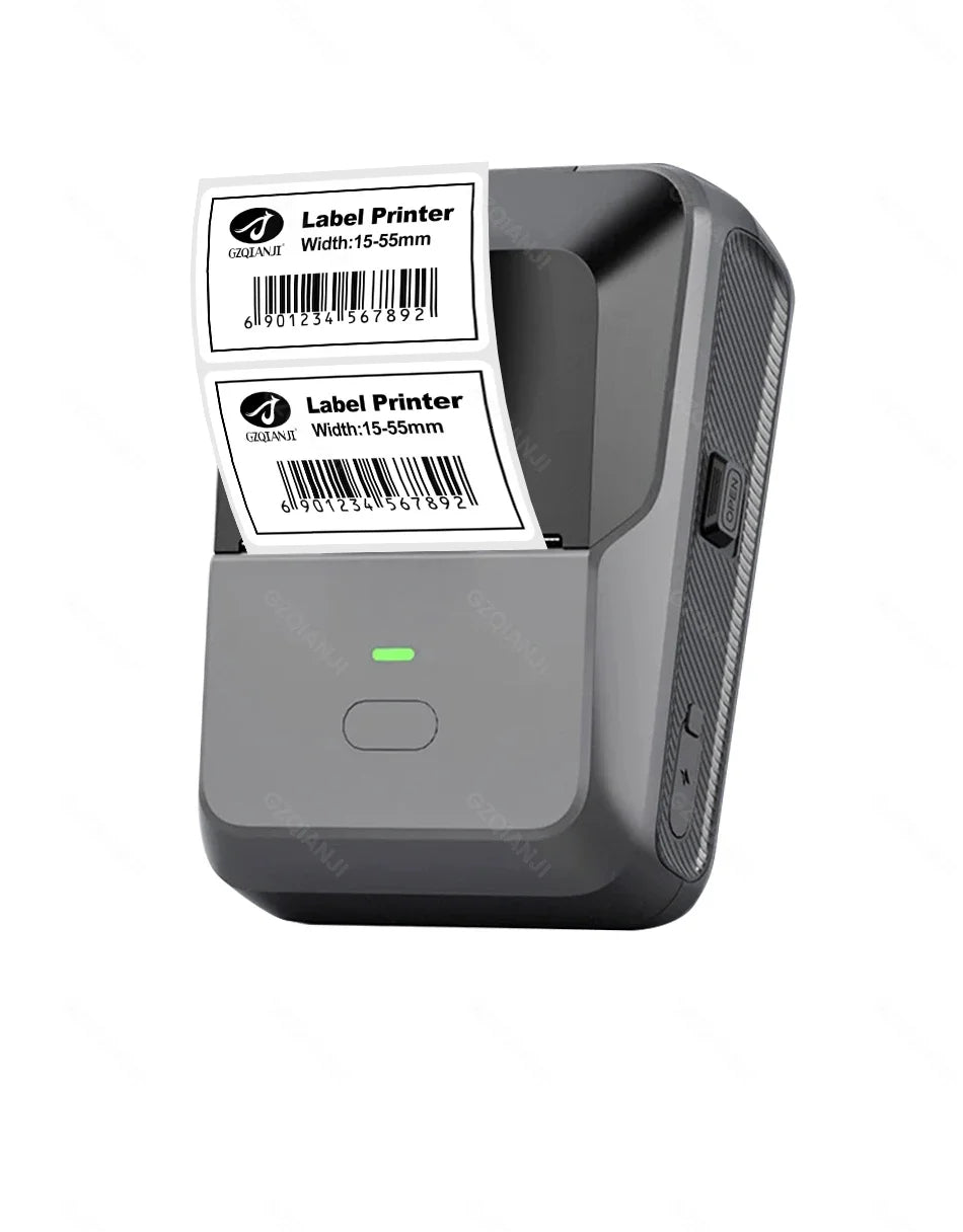 P2 Thermal Wireless Label Printer 20-58mm 2 inch Portable Bluetooth Sticker Mini Printer Price Tag Barcode Label Maker DIY